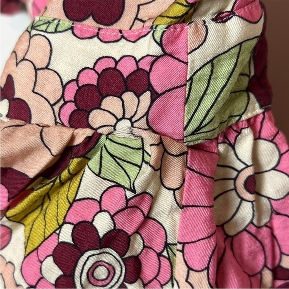 DODO BAR OR Kids Retro 70s Floral V-Neck Ruffle Short Sleeve Flare Skirt Dress 2 - Picture 9 of 9